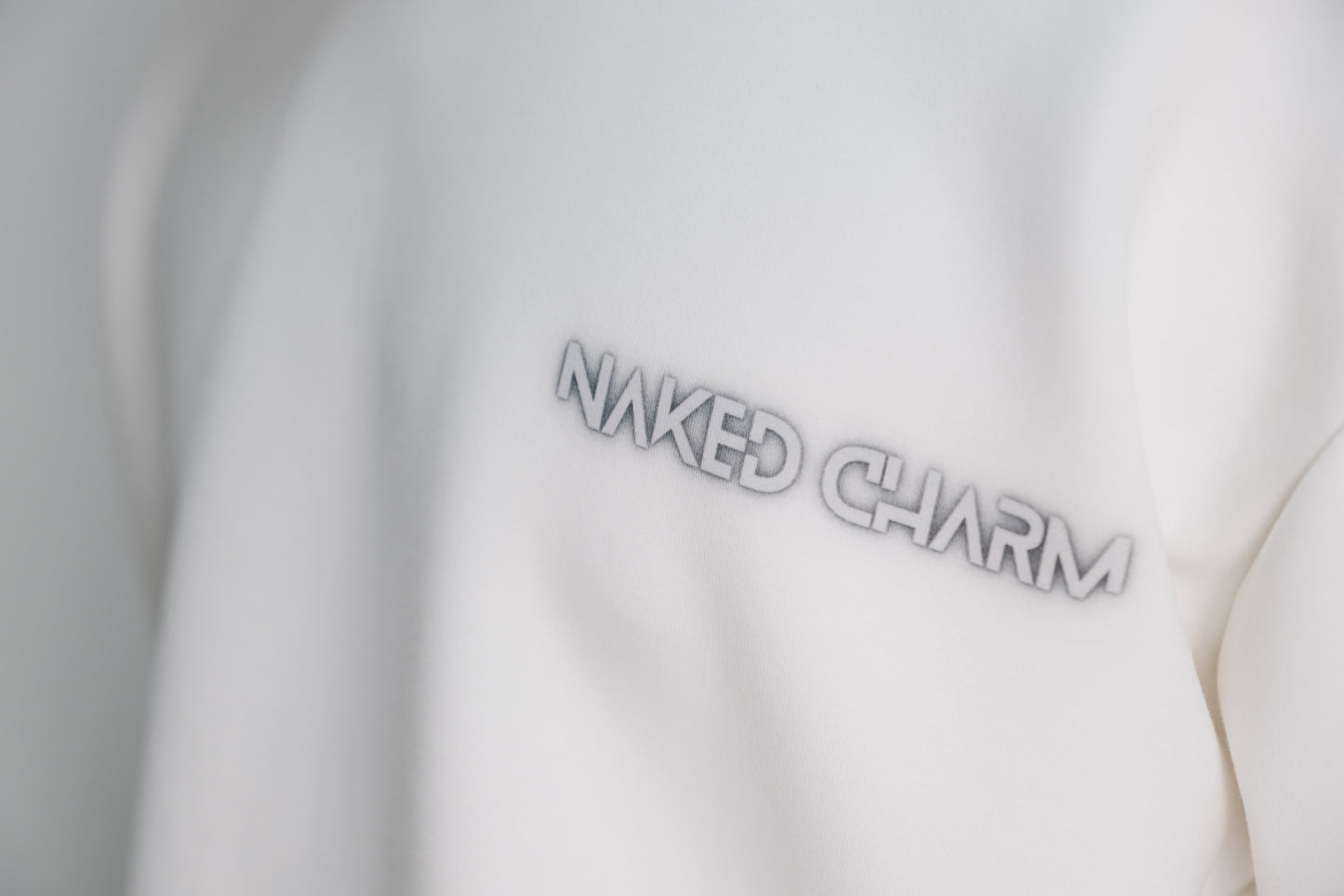 Naked Charm Oversized Cool Grey Wording T-Shirt