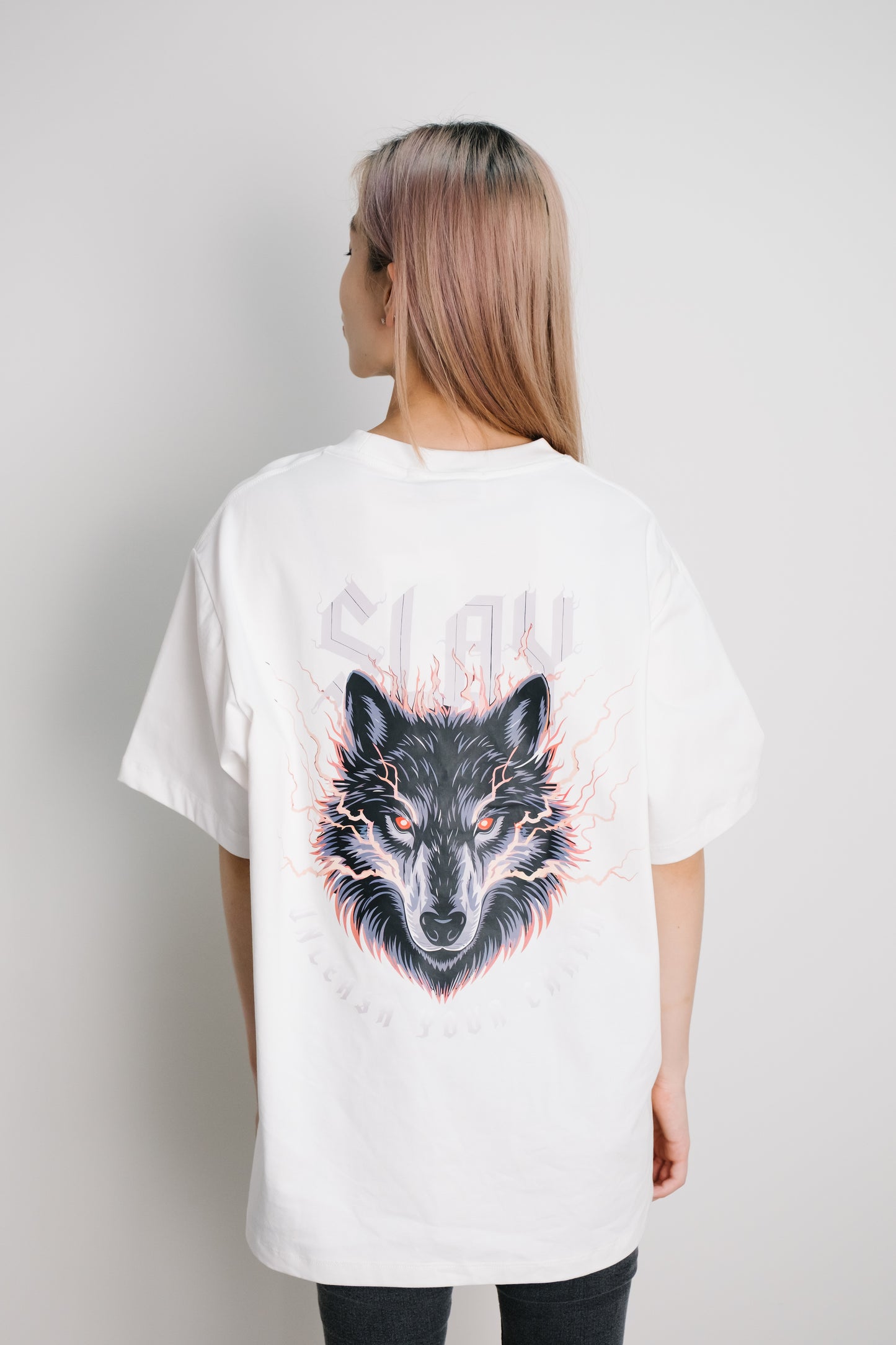 Naked Charm Wolf NC T-shirt Top Streetwear