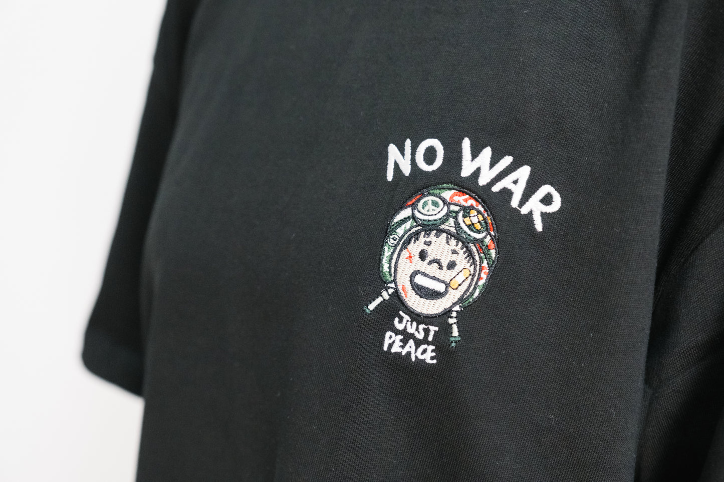NO WAR, JUST PEACE Oversized T-Shirt Casual