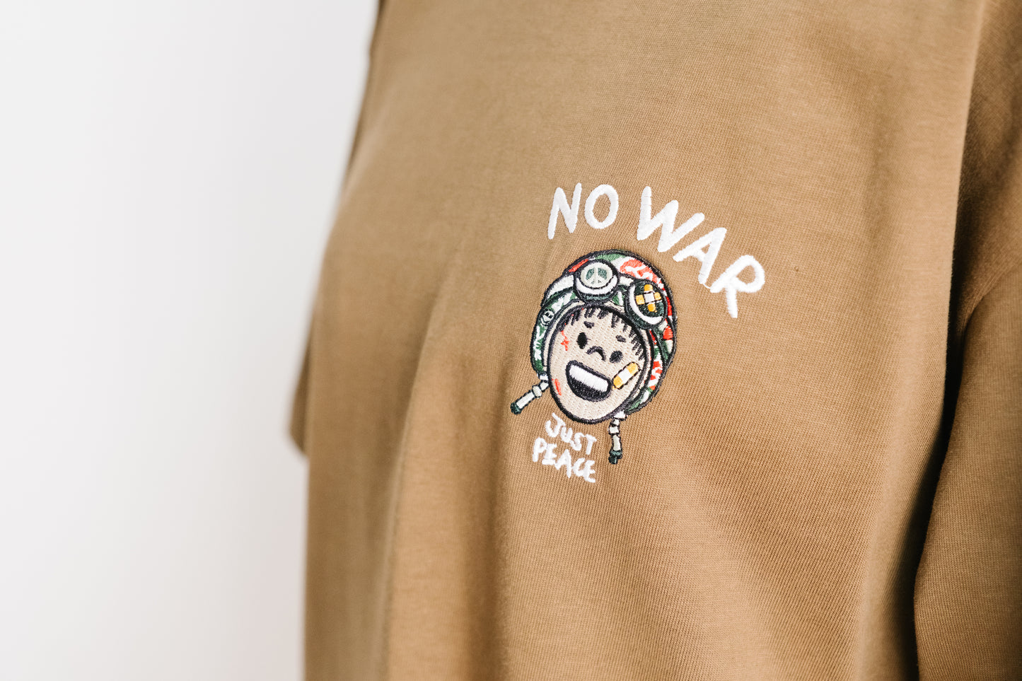 NO WAR, JUST PEACE Oversized T-Shirt Casual
