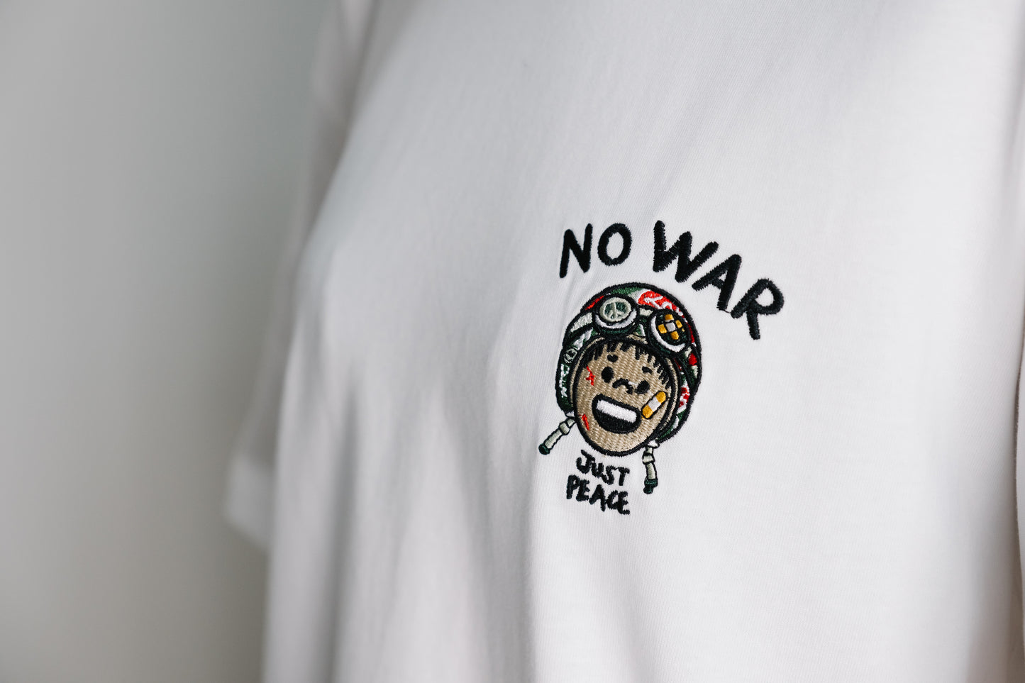 NO WAR, JUST PEACE Oversized T-Shirt Casual