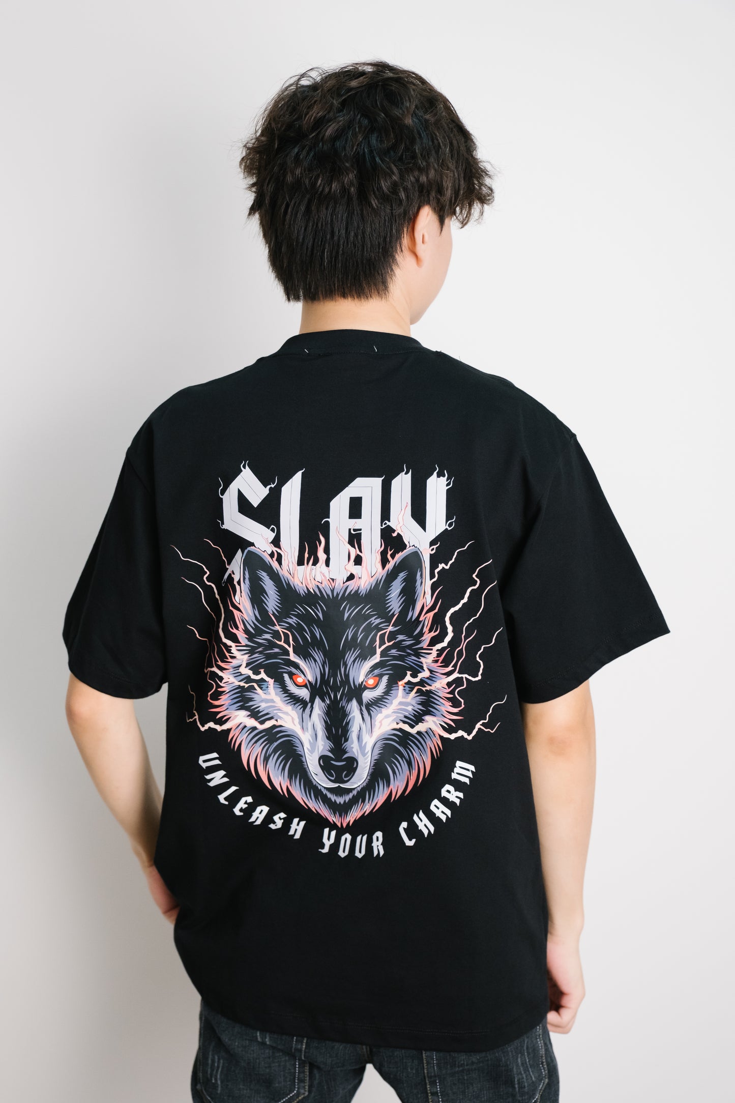 Naked Charm Wolf NC T-shirt Top Streetwear
